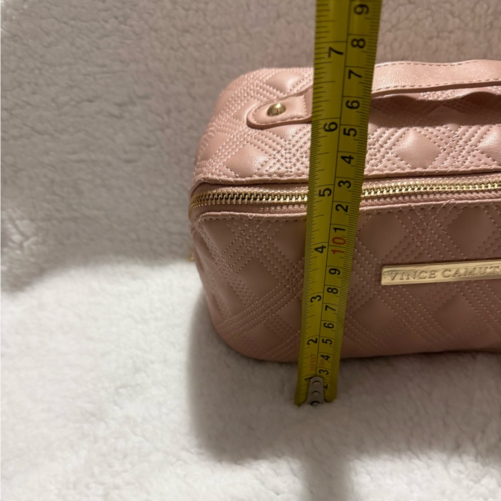 Vince Camuto Blush Pink Quilted Cosmetic Bag NWT - Picture 10 of 10